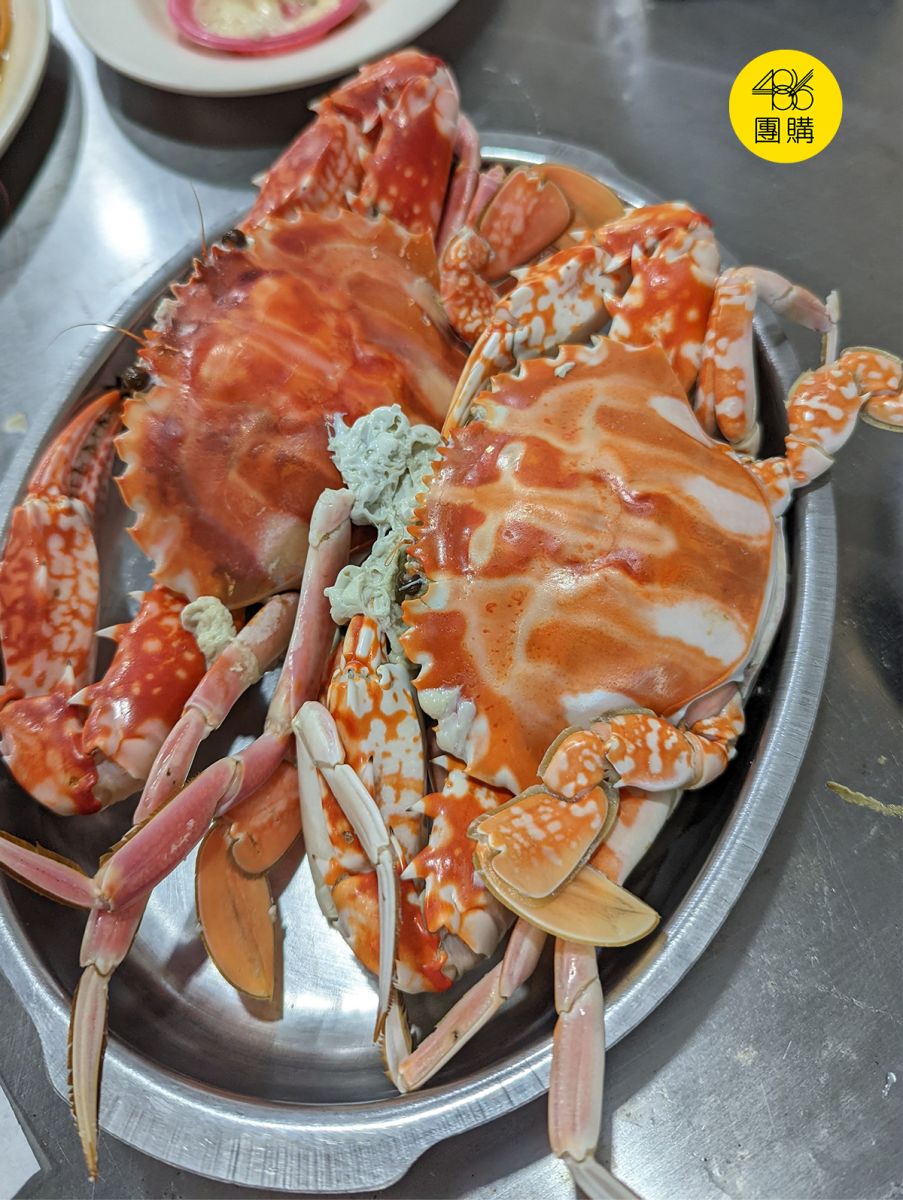 486團購阿嬌萬里蟹現撈清蒸花蟹肉質結實清甜
