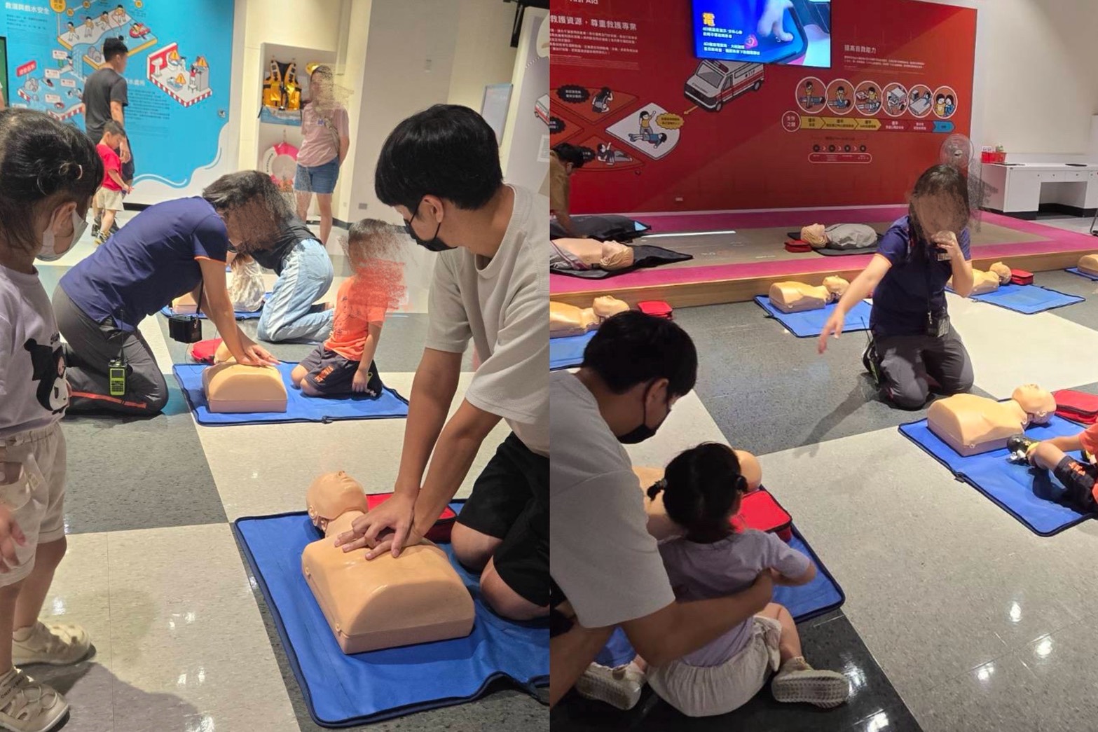 486團購生活推薦：專業教官引導家長與孩子共同學習 CPR 心肺復甦術與急救操作體驗。