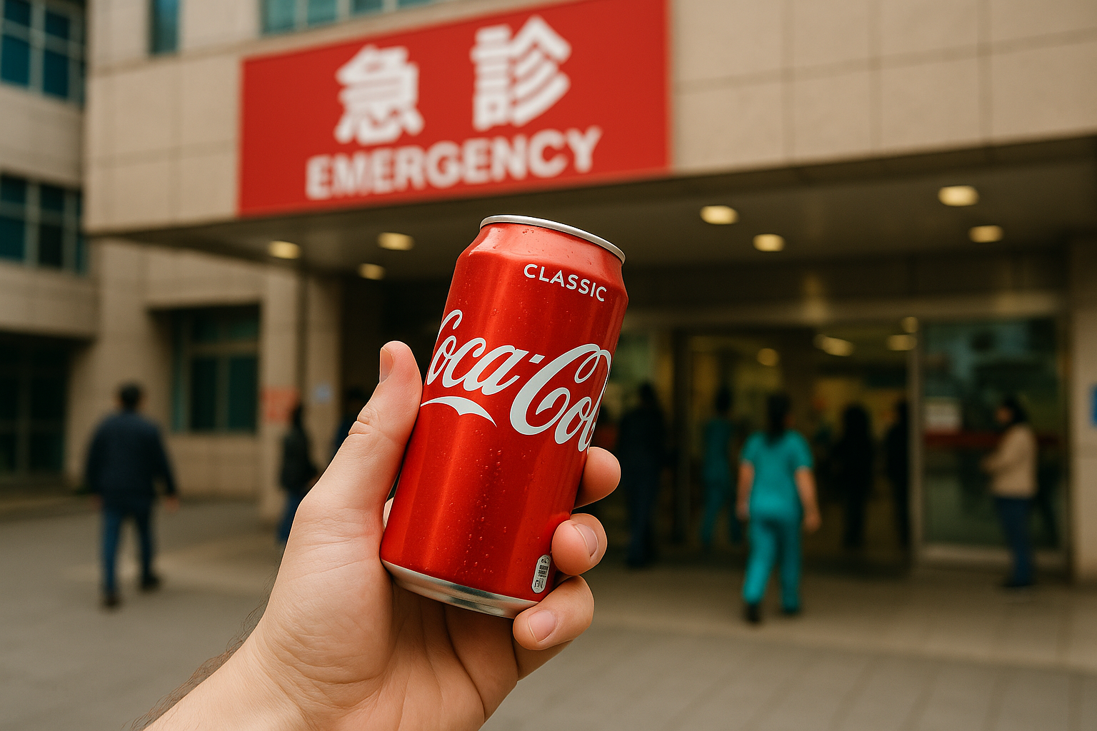 到醫院急診,醫生請我去買可樂???