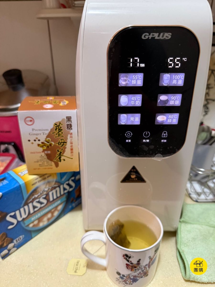 開飲機絕對是我租房子到現在買最對的電器,要什麼水溫一按就有! 486團購 GPLUS 純喝水RO逆滲透瞬熱開飲機 GP-W01R+